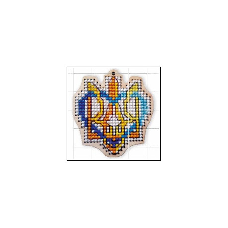 Брелок. Герб Заготовка для вышивания бисером или крестиком Alisena 2159а