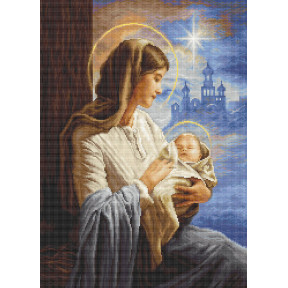 Дева Мария с Младенцем Набор для вышивки гобеленом Luca-S G617