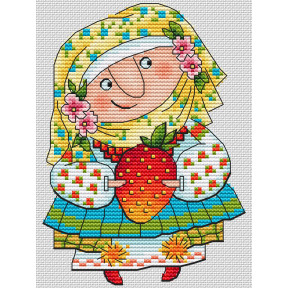Веселые кумаси "Марийка" Электронная схема для вышивания крестиком КБ-0021СХ