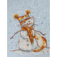 Кіт і сніговик Електронна схема для вишивання хрестиком ТД-032СХ