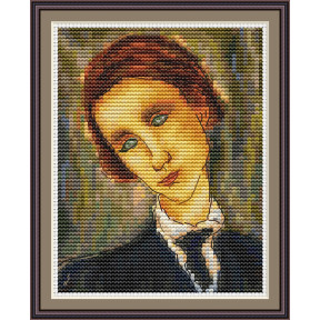 Портрет Пьера Эдуарда Барановского Электронная схема для вышивания крестиком ТД-050СХ
