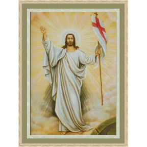 Воскресение Иисуса Христа Электронная схема для вышивания крестиком Р-0015