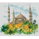 Осенний Стамбул Электронная схема для вышивания крестиком КБ-0081СХ