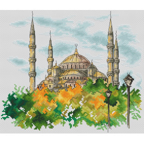 Осенний Стамбул Электронная схема для вышивания крестиком КБ-0081СХ