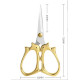 Ножницы для рукоделия Classic Design CD-116 золото фото