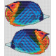Рыбка-бабочка Электронная схема для вышивания крестиком КБ-0230СХ