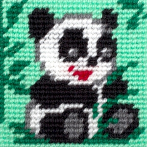 Панда Набор для вышивания с пряжей Bambini X-2404