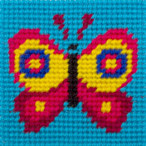 Бабочка Набор для вышивания с пряжей Bambini X-2415