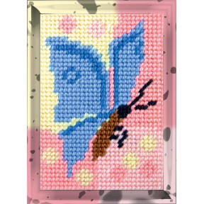 Бабочка Набор для вышивания с пряжей Bambini X-2109