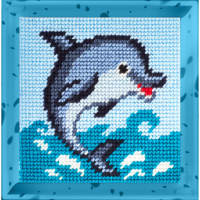 Дельфин Набор для вышивания с пряжей Bambini X-2038