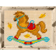 Лошадка-качелька Набор для вышивания с пряжей Bambini X-2218