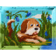 Игривый щенок Набор для вышивания с пряжей Bambini X-2223