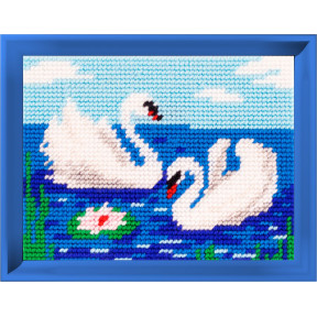Лебеди Набор для вышивания с пряжей Bambini X-2238