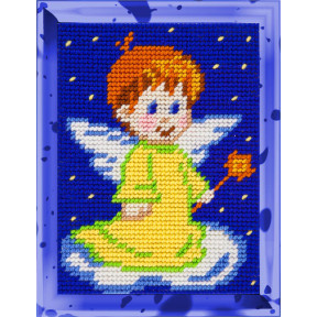 Ангелочек Набор для вышивания с пряжей Bambini X-2249