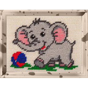 Слоненок Набор для вышивания с пряжей Bambini X-2253