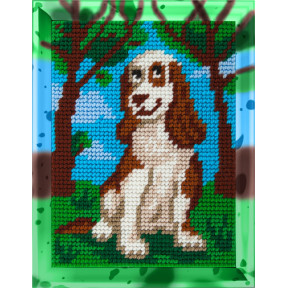 Замріяний собака Набір для вишивання з пряжею Bambini X-2254