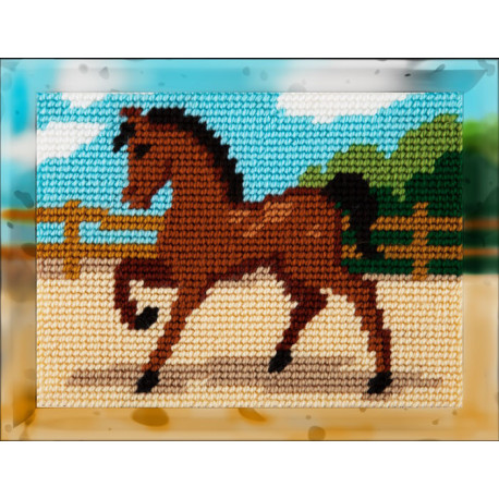 Лошадь Набор для вышивания с пряжей Bambini X-2259