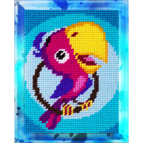 Папуга Набір для вишивання з пряжею Bambini X-2260