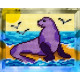 Морський лев Набір для вишивання з пряжею Bambini X-2264