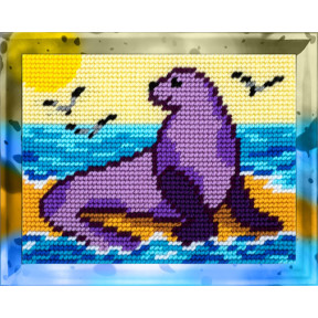 Морський лев Набір для вишивання з пряжею Bambini X-2264