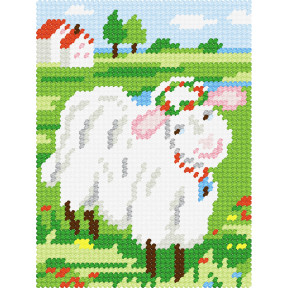 Закохана овечка Набір для вишивання з пряжею Bambini X-2291