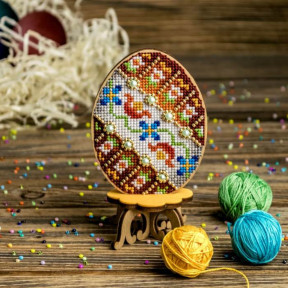 Пасхальное яйцо Набор для вышивания нитками по дереву Wonderland Сrafts FLW-034