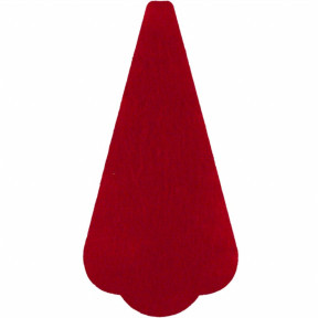 Фетрова вставка шкатулки для ножиць червоного кольору