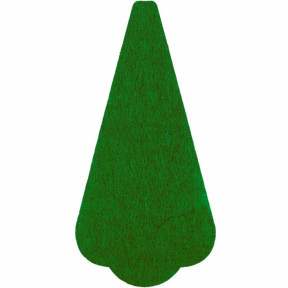 Фетровая вставка шкатулки для ножниц зеленого цвета Wonderland Сrafts FLDD-005/3F
