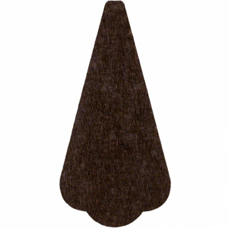 Фетровая вставка шкатулки для ножниц коричневого цвета