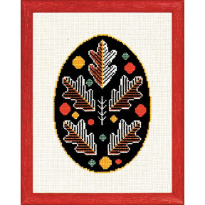 Дубовые листья Набор для вышивания крестом Чарівниця N-2005
