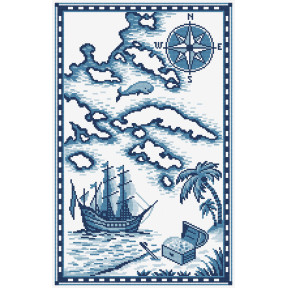 Остров сокровищ Набор для вышивания крестом Чарівниця N-1908