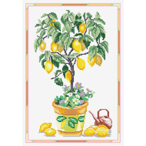 Лимонне деревце Набір для вишивання хрестиком Чарівниця N-2604