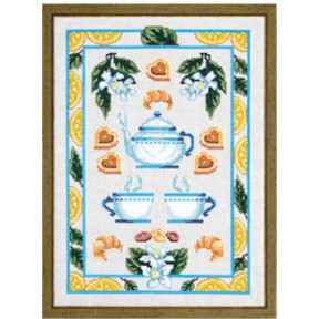 Чайний натюрморт з лимонами Набір для вишивання хрестиком Чарівниця N-2605
