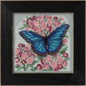 Бабочка Голубая Морфо Набор для вышивания крестом Mill Hill MH142216