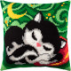 Котенок под луной Набор для вышивания подушки Чарівниця Z-47
