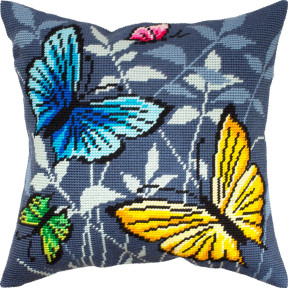 Бабочки Набор для вышивания подушки Чарівниця V-345