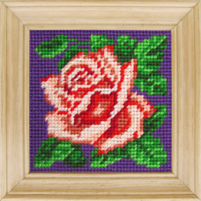 Пишна троянда Канва з нанесеним малюнком Чарівниця C-05 фото