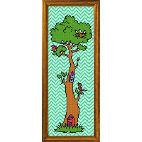 Лесной домик Канва с нанесенным рисунком Чарівниця S-80