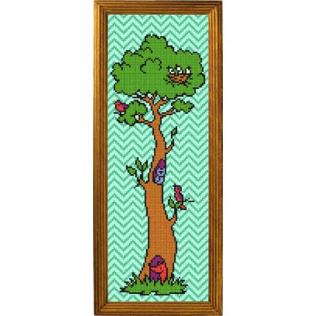 Лесной домик Канва с нанесенным рисунком Чарівниця S-80