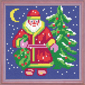 Дед Мороз Канва с нанесенным рисунком Чарівниця A-11