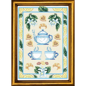 Чайный натюрморт Канва с нанесенным рисунком Чарівниця S-28