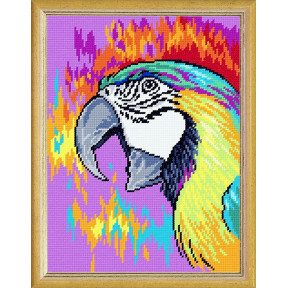 Попугай Канва с нанесенным рисунком Чарівниця L-33