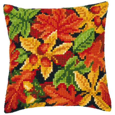 Осенние листья Набор для вышивания крестом (подушка) Vervaco PN-0008640