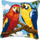 Папуги Набір для вишивання хрестом (подушка) Vervaco PN-0008570