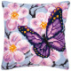 Фіолетовий метелик Набір для вишивання хрестом (подушка)