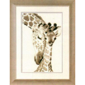Жирафы: мама и малыш Набор для вышивания крестом Vervaco PN-0012183