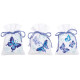Сумки с синими бабочками Набор для вышивания крестом (мешок)3 по 8х12, аида 18 Vervaco PN-0146430
