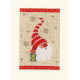 Різдвяні гноми Набір для вишивання хрестом (листівки) Vervaco