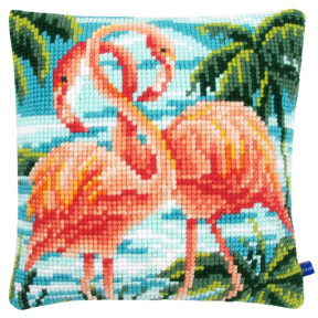 Фламинго Набор для вышивания крестом (подушка) Vervaco PN-0155019