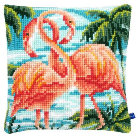 Фламинго Набор для вышивания крестом (подушка) Vervaco PN-0155019